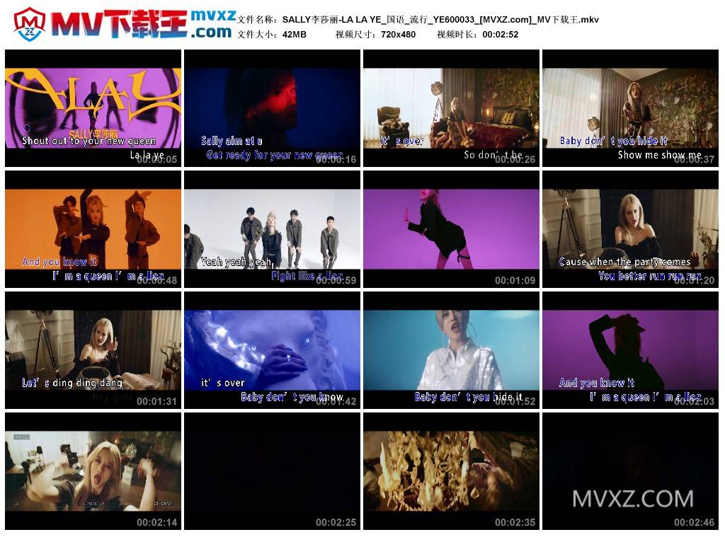 SALLY李莎丽-LA LA YE_国语_流行_YE600033